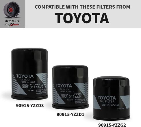 مفتاح فلتر الزيت من موتيفكس تولز متوافق مع فلاتر الزيت Motorcraft FL-400S، FL-500S، FL-910S وMazda YF09-14-302A، LF05-14-302B - حجم مزدوج يناسب تصميم فلتر Motorcraft الأصلي والجديد in Kuwait