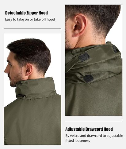 SWISSWELL Men's Rain Suit Golf Rain Gear for Men Waterproof Work Heavy Duty Rain Jacket and Pants in Kuwait