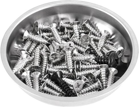 10 Packs 3 Inches Magnetic Tray, Stainless Steel Magnetic Bowl, Round Magnetic Parts Tray for Pins, Screws, Bolts, Nuts, Small Parts in Kuwait