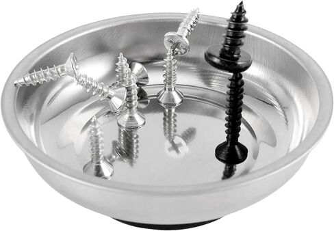 10 Packs 3 Inches Magnetic Tray, Stainless Steel Magnetic Bowl, Round Magnetic Parts Tray for Pins, Screws, Bolts, Nuts, Small Parts in Kuwait