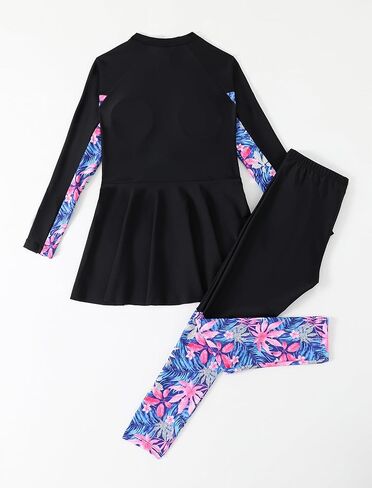 IBTOM CASTLE Muslim Swimsuit for Girls Long Sleeve Burkini Full Body Swimwear Rash Guard Teens Modest Bathing Suit in Saudi Arabia