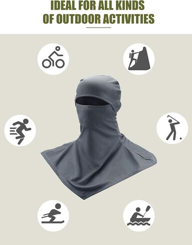 SATINIOR 3 Piece Balaclava Face Cover Sun Protection Neck Cover Summer Balaclava for Men Women Outdoor Sports UV Protector in Kuwait
