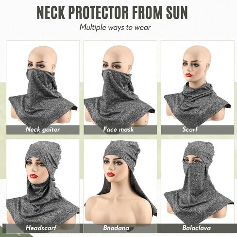 SATINIOR 3 Piece Balaclava Face Cover Sun Protection Neck Cover Summer Balaclava for Men Women Outdoor Sports UV Protector in Saudi Arabia