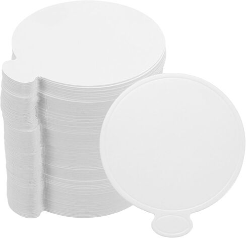 uxcell 200pcs Mini Cake Boards, Mousse Cake Cardboards Round Cake Bases Plates Cupcake Dessert Displays Base Tray for Cupcakes, Cakes, Pastries Base - Grease Proof (Silver Tone) in Saudi Arabia