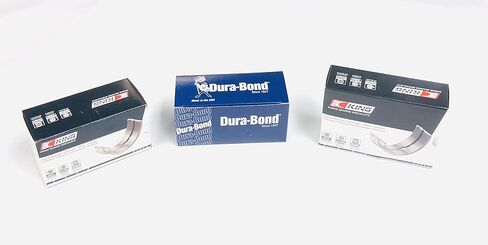مجموعة King Bearings Rod & Main & Cam Bearings مجموعة متوافقة مع Ford 302 5.0L 289. انقر فوق الحجم المطلوب قبل الإضافة إلى CART! (.010 قضبان/.010 التيار الكهربائي) in Kuwait