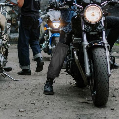 Pretyzoom دراجة نارية حماية الساق وسادات دافئة مقاومة للرياح الحراس الحراريين لركوب الطقس البارد بحجم الكبار in Kuwait