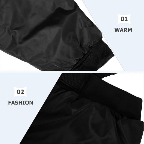 Pretyzoom دراجة نارية حماية الساق وسادات دافئة مقاومة للرياح الحراس الحراريين لركوب الطقس البارد بحجم الكبار in Kuwait