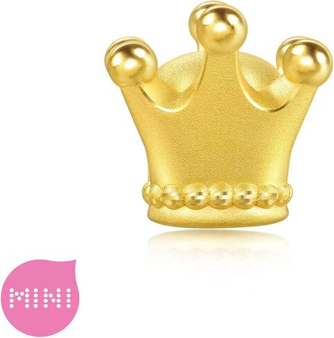 Sang Sang Sang 999 24K Gold Gold Princess Tiara Crown Mini Charm Bracelet for Women 92313C in Saudi Arabia