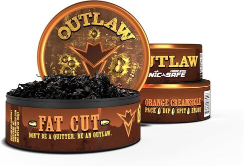 Outlaw Dark Wintergreen NiC-Safe™ Fat Cut - 3 Pack - Tobacco & Nicotine Free Chew in Kuwait