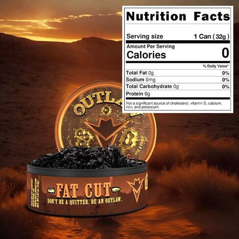 Outlaw Dark Wintergreen NiC-Safe™ Fat Cut - 3 Pack - Tobacco & Nicotine Free Chew in Kuwait