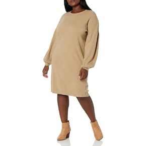 The Drop Women's Aiko Puff-Sleeve Sweater Dress
