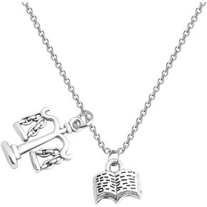 Scales of Justice Pendant Necklace Lawyer Necklace Law School Graduation Gift for Lawyer Attorney Gift