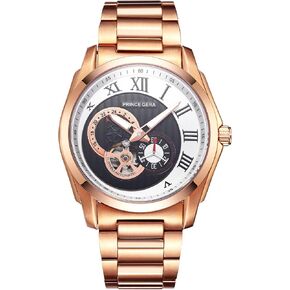 Men's Watch Black Sports Stainless Steel Analog Display Mechanical Wrist Watch for Christmas Gift in Saudi Arabia