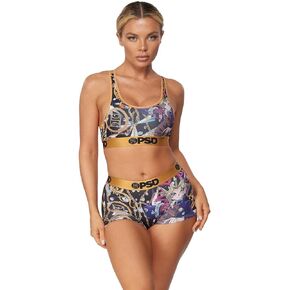PSD Women's Yugi Lux Sports Bra, Black, M