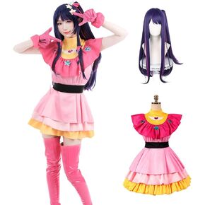 Nuoqi Oshi no Ko Cosplay Costume Hoshino Ai Hoshino Rubii Anime Uniform Skirts Womens Girls Halloween Outfits Suit