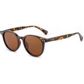 FEISEDY Retro Round Polarized Sunglasses Women Men Trending Shades Fashion Circle Sun Glasses B2808