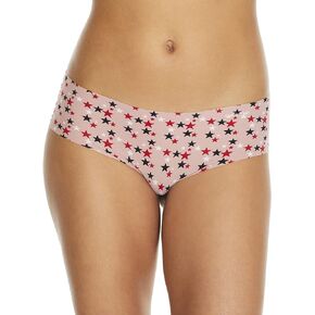 Calvin Klein Printed Invisibles Hipster XS, Fresh Pink