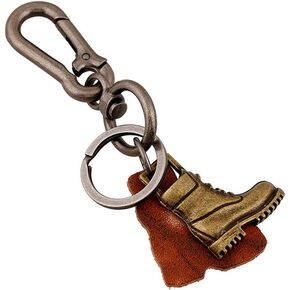 Funny live Alloy Boots Keychain Keys Decorative Pendant for Men Retro Style Simple Strong Carabiner Shape Keychain Key Chain Ring Keyring Keyfob Key Holder