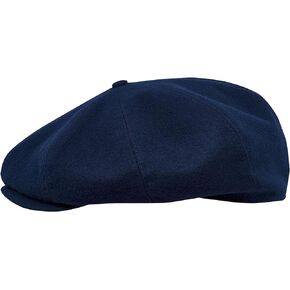 Sterkowski Peaky Paperboy Cap | 100% Wool Newsboy Cap for Men | Warm Classic 8 Panels Hat