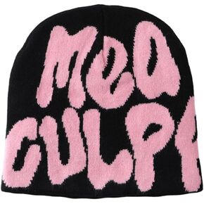 Y2K Beanies Spider Web Pattern Beanie Wool Knit Skull Cap Winter Streetwear Outdoor Hats for Women Man Teenagers