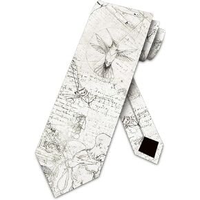 Three Rooker Art Ties Mens Da Vinci Necktie Novelty Tie