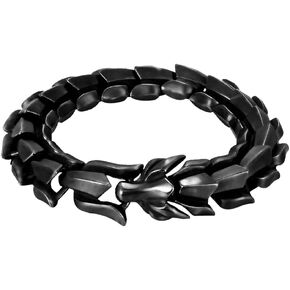 TURTLEDOVE Viking Dragon Link Bracelets, Norse Jormungandr Jewelry for Men