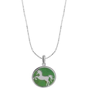 Boma Jewelry Sterling Silver Horse Necklace, 16 Inches