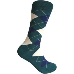 Men's Dark Teal Mid Calf Dress Socks,One Size Fits Most Men Sock Size 10-13.