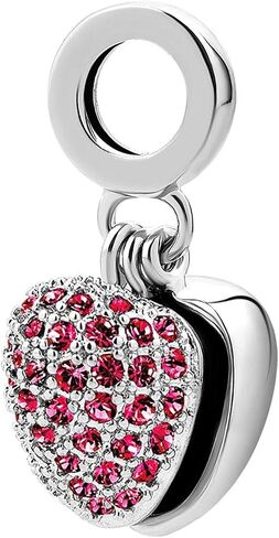 KunBead I Love You Heart Birthstone Charms for Bracelets Birthday Gift for Grandma Sister Mom Best Friend in Kuwait