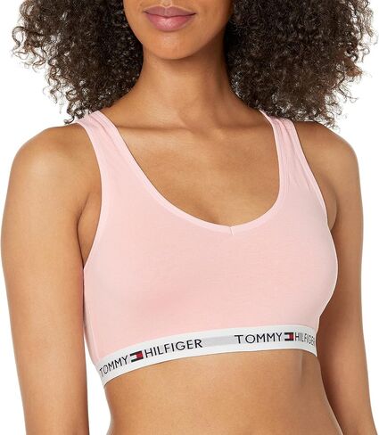 Tommy Hilfiger womens Core Cotton V-neck Lounge Bralette Bra Bra in Saudi Arabia