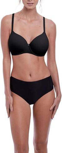 Fantasie Womens Aura Moulded Underwire Seamless T-Shirt Bra, Black, 30D in Saudi Arabia