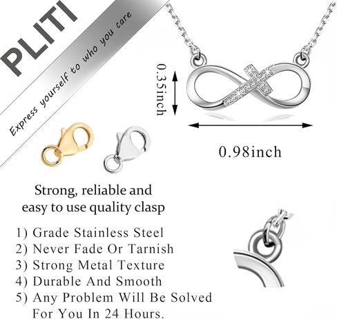 PLITI Twin Mom Gift Mommy To Be Gift Infinity Cross Necklace For New Mom Mom Of Twins New Grandma Gift First Time Mom Jewelry in Saudi Arabia