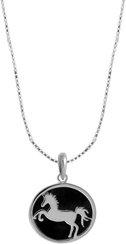 Boma Jewelry Sterling Silver Horse Necklace, 16 Inches in Saudi Arabia