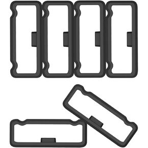 Strap Loop Fastener Rings for Garmin Fenix 5X and Fenix 5X Plus Bands Black Rubber Replacement Watch Bands Strap Keeper Loop Security Holder Retainer Ring for Garmin Fenix 5 Smartwatch (Black)