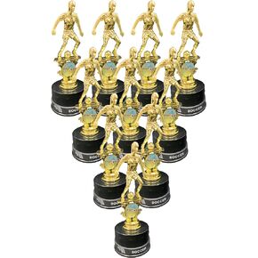 Express Medals Girls Soccer Trophy Award Kits That Include Silicone Soccer Wrist Band Awards (Pack of 10)
