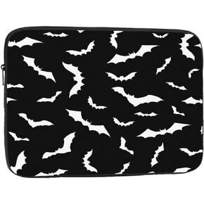 Bats on Black 15 inch Portable Laptop Sleeve Compatible with MacBook Air Notebook Computer Case for Men Women College School Students