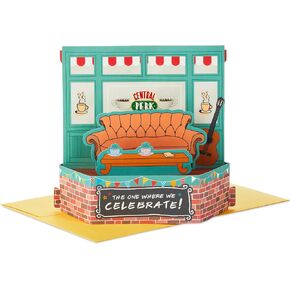 Hallmark Paper Wonder Friends Pop Up Card (Central Perk Couch) for Birthdays, Graduations, Celebrations