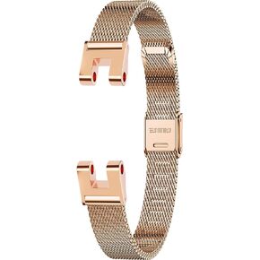 Compatible for Garmin Lily Straps Replacement Watch Band,Stainless Steel Metal Wristband Strap for Women's Smartwatch