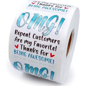 Thank You Stickers Thank You for Your Order Cute Business Stickers,Online Retailers Mail Envelopes Packaging Stickers Labels Shipping Handmade Stickers for Small Business,500 PCS Stickers