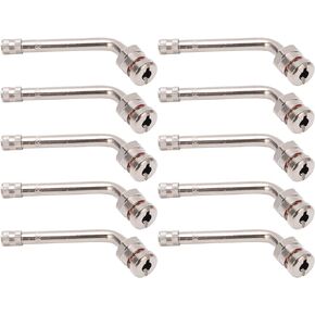 Ejoyous Truck Tire Valve Stem, 10Pcs 60 Degree Bend Automotive Tyre Valve Stems Fit for Alcoa 22.5in 24.5in Aluminum Wheels, Replace OE TR545D