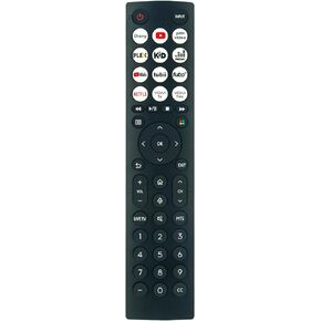ERF2C36H Voice Replacement Remote Control Applicable for Hisense 4K UHD Vidaa TV 65A6KV 50A6KV 43A6KV 58A6KV 55A6KV