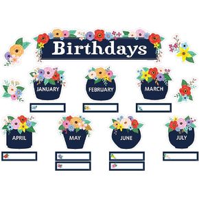 Teacher Created Resources Wildflowers Birthdays Mini Bulletin Board (TCR6704)