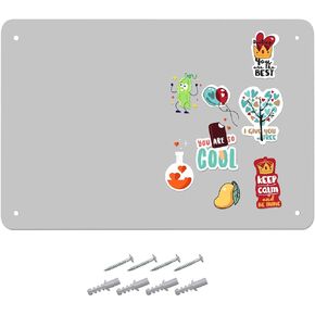 Magnetic Board, Magnet Board, Magnet Boards for Wall, Magnetic Wall Boards, Metal Sheets for Magnets, Bulletin, Hanging, Memo, Souvenir, Display Panel, Photo, Dry Erase, Decorative 18 x 12 Inch