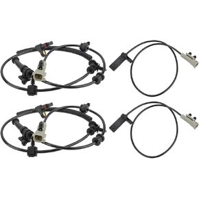 AUTOKAY 56044144AB 56044146AA Set 4 ABS Speed Sensor Front & Rear Fits for Jeep Commander Grand Cherokee 2006-2010