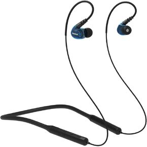 Wireless Earbuds for Kids Women Small Ears with Ear Hook, 12H Playtime Neckband Bluetooth Headphones w Mic, Cell Phone Headset IPX5 Sweatproof Sport Over Ear Earphones for Running Workout