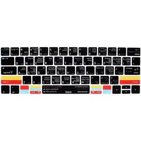 HRH Avid Pro Tools Shortcuts Hotkey Silicone Keyboard Cover Skin for MacBook New Pro with Touch Bar 13 Inch and 15 Inch(A2159/A1989/A1706,A1990/A1707) 2019 2018 2016 2017 Release US Version