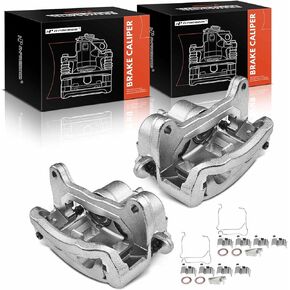 A-Premium Disc Brake Caliper Assembly with Bracket Compatible with Select Mazda Models - CX-5 2021, CX-9 2016-2021, L4 2.5L - Front Driver and Passenger Side, 2-PC Set