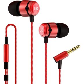 SoundMAGIC E50 Wired Earbuds No Microphone in Ear Monitor HiFi Earphones Noise Isolating Headphones Comfortable Fit (Gun Light)