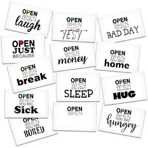 Open When you Envelope Set for Him Her, College Care Package Kit for Freshman College Teen, Daughter Son Leaving Home New Semester Gift, Motivational University 16 Pcs Envelope for Student-01