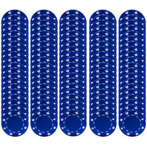 Trademark Games Poker Chips – 100-Piece Set of 11.5-Gram Blackjack Chips with Suited Design – Made of Composite Resin for Texas Holdem (Blue)